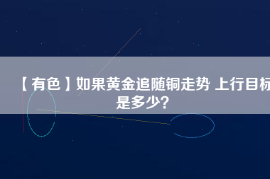 【有色】如果黃金追隨銅走勢 上行目標是多少?